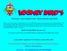 Tablet Screenshot of looneybird.com